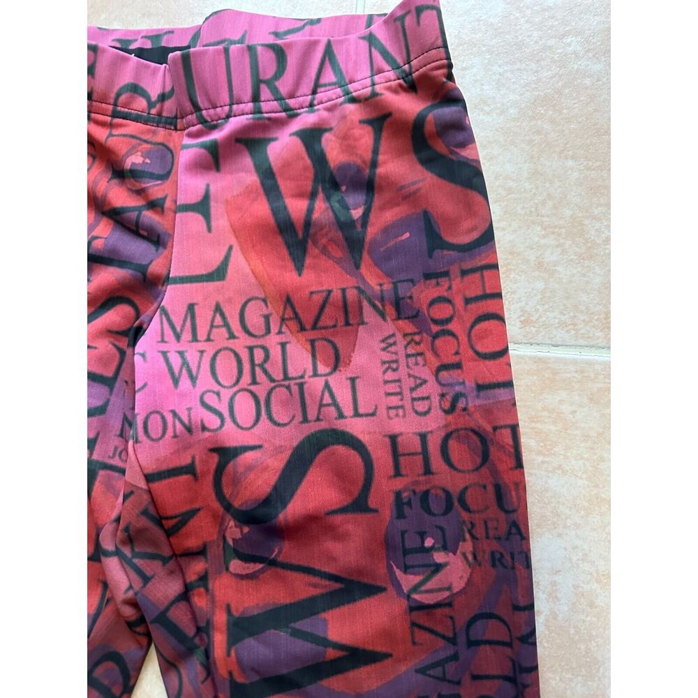 Made in The USA Women Multicolor printed Leggings Size S - Picture 2 of 6